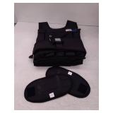 RUNmax RUNFast rm40p 12 To 140 Pound Weighted Vest With Shoulder Pads, 40 Pound Black