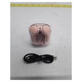 Wireless Headphones with Microphone LED Display - Pink