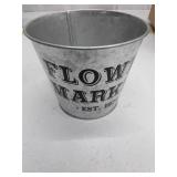 4.5" Metal Planter - Flower Market