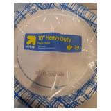 Disposable Paper Plates 10" - Blue Plaid - 24ct - up&upâ¢