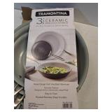 Tramontina 3-Pack Hard Anodized Aluminum Ceramic Nonstick Fry Pan Set. 8", 10" and 12" Frying Pans.