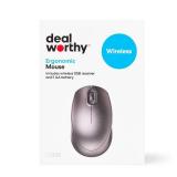 Wireless Ergonomic Mouse - dealworthyâ¢ - Black