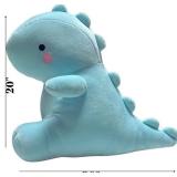 BEGA Toys 20 in. Dinosaur Plush, Blue, Long-lasting Quality, Premium Cotton Filled, Incredibly Soft & Elastic Fabric & Durable Stitches