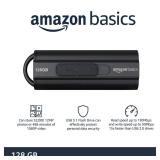 Amazon Basics 128 GB Ultra Fast USB 3.1 Flash Drive, Black