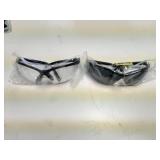 (2) Pairs Of Safety Glasses - Tinted and Clear