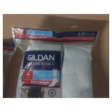 (2) Gildan 4 pack heavyweight crew socks