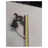 Cast Iron Bell with Horse