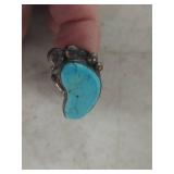 turquoise toe ring