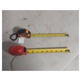 2 Tape Measures - 25ft and 10ft