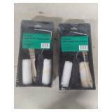 (2) mini paint roller kits