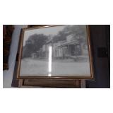 Vintage pictures in wood frames - new lap table