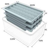 Square Ice Cube Trays, Easy-Release, 1IN *