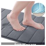 Buganda Memory Foam Bath Mat, 47" x 17"