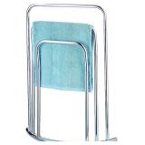 Freestanding Towel Rack, 3 Tier Metal, Silver-Tone