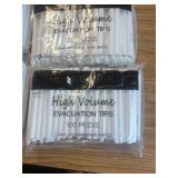 4 bags of 100! Saliva Ejectors, White, White Tip, 6