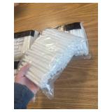 4 bags of 100! Saliva Ejectors, White, White Tip, 6