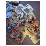 100 vinyl Pokemon stickers, 55 rare gold Pokemon cards package.