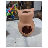 8 inch terracotta candle holder