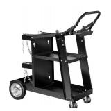 AQNIEGEP Welding Cart Heavy Duty Welding Cart for Tig Mig Welder and Plasma Cutter Welder Cart with Upgrade Handles and Increase Storage Space Tank Storage 400 lbs 3 Tiers