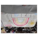 Well Woven Kids Rugs Hopscotch Rainbow Modern Multi Beige Printed Distressed Machine Washable 5 x 7 Area Rug - Retail: $93