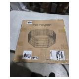 New World Dog Exercise Pen & Playpen, 24" W x 24" H, Black