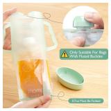 Momcozy Squeeze Pouch Holder for Food Pouches and Drink Boxes, Baby Pouch Holder Allows Baby to Self-Feed and Avoid Messes, Baby Food Pouch Holder Handle is Easy to Grip, Comfortable, Green