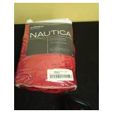 Nautica Euro Sham Soft Fleece Zipper Closure 26" x 26", Red Retail $28.25