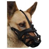 Dog Muzzle, Breathable Basket (Large, Black) Retail $19.99