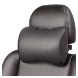 Aukee Memory Foam Car Neck Pillow Soft Leather Headrest for Driving Home Office Black (1PC) Retail $26.15