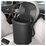 Garoopion Leakproof Trash Can for Car: 1.9 Gallon Soft Silicone Hanging Garbage Bin with Lid, Easy to Use Vehicle Trash Can, Suitable for Sedans, SUVs, MPVs & Trucks Retail $31.24