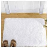 Merelax Soft Modern Indoor Shaggy Area Rug for Bedroom Livingroom Dorm Kids Room Home Decorative, Non-Slip Plush Fluffy Furry Fur Rugs Comfy Nursery Accent Floor Carpet 2x3 Feet, White Retail $11.97