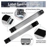 Universal Extendable Furniture Appliances Rollers, Strong Mover Tools with 24 Roller & Brake Equipment Strong Base for Washing Machines Refrigerators Dryers Bearing Grey Retail $26.93