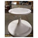 Modway White Table Base. 15" Tall. MCM. DIY