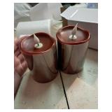 Retisee 2 Pcs 3 x 4 Inch Flameless Christmas LED Candles Burgundy Red Pillar Candles with Remote Timer Flickering Real Wax Battery Operated Candles for Christmas Halloween Home Decor Holiday Party