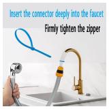 Slip-on Shower Attachment Hose Sprayer: for Faucet and Shower Diameter of Less Than 4 in