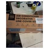 TAKTOPEAK 4" 7.5 Ft Mini Split Line Set Cover, Line Set Cover Kit for Mini Split Air Conditioner and Central AC