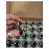 Set of 24, 14x1.5 Wheel Lug Nut Chrome 1.5 Inch Compatible with OEM Factory Silverado Tahoe Suburban Colorado Wheel