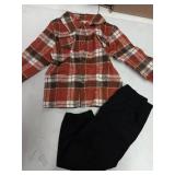 bilison Toddler Baby Boy Outfits Plaid Shirt+Pants Fall Winter 2Pcs Clothing Set 2-3T