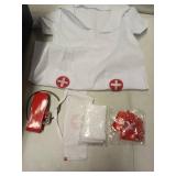 TOONRAIN Nurse Costume for Women Maid Outfit Saint Valentine