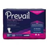 Prevail Overnight Absorbency Incontinence Bladder Control Pads 30 Count