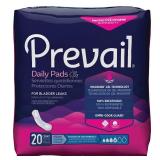 Prevail Daily Pads for Bladder Leaks Disposable Moderate Absorbency Regular 20 Count 1 Pack