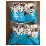 2 Stuffed Puffs Filled Marshmallows Cookies n Creme 8.6 oz Bag each