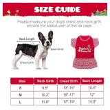 EXPAWLORER Dog Christmas Dresses for Small Dogs and Puppies, Girl Dog Dress Shirt Santa