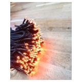 Chuya Halloween Light Decor Orange Purple Lights Music String Lights 105FT 300 LED Fairy Lights END to END Plug UL588 Waterproof Outdoor Indoor Decoration for Party Garden Yard