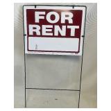 HIGH QUALITY “FOR RENT” SIGNS - CAN WITHSTAND WEATHER - PROFESSIONAL LOOK 2ft x 42.5”