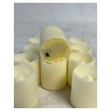 BUNDLE OF 12 SHYMERY LED FLAMELESS VOTIVE CANDLES - WARM LIGHT