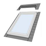 S01, S06 Low-Profile Flashing with Adhesive Underlayment for Deck Mount Skylight