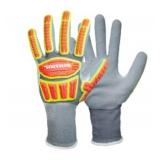 BUNDLE OF 4 MEDIUM ORMADUS 100% NITRILE PALM WORK GLOVES - PROTECTIVE & LIGHT WEIGHT *see images*