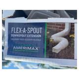 2 FLEX-A-SPOUT HOME GUTTER EXTENSION/REDIRECT WHITE