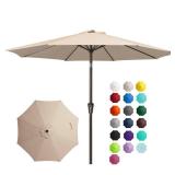 JEAREY 10 Foot Patio Umbrella Outdoor Table Umbrella